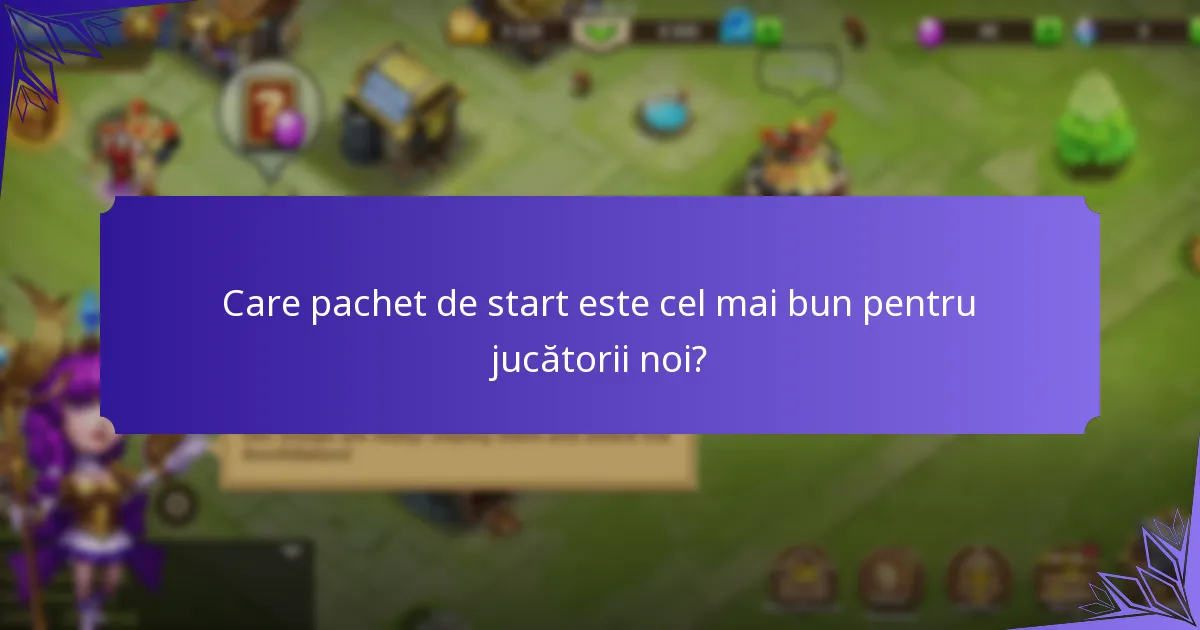 Care pachet de start este cel mai bun pentru jucătorii noi?