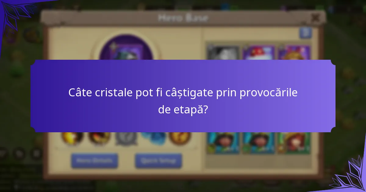 Ce recompense cumulative pot câștiga jucătorii din provocările de etapă?