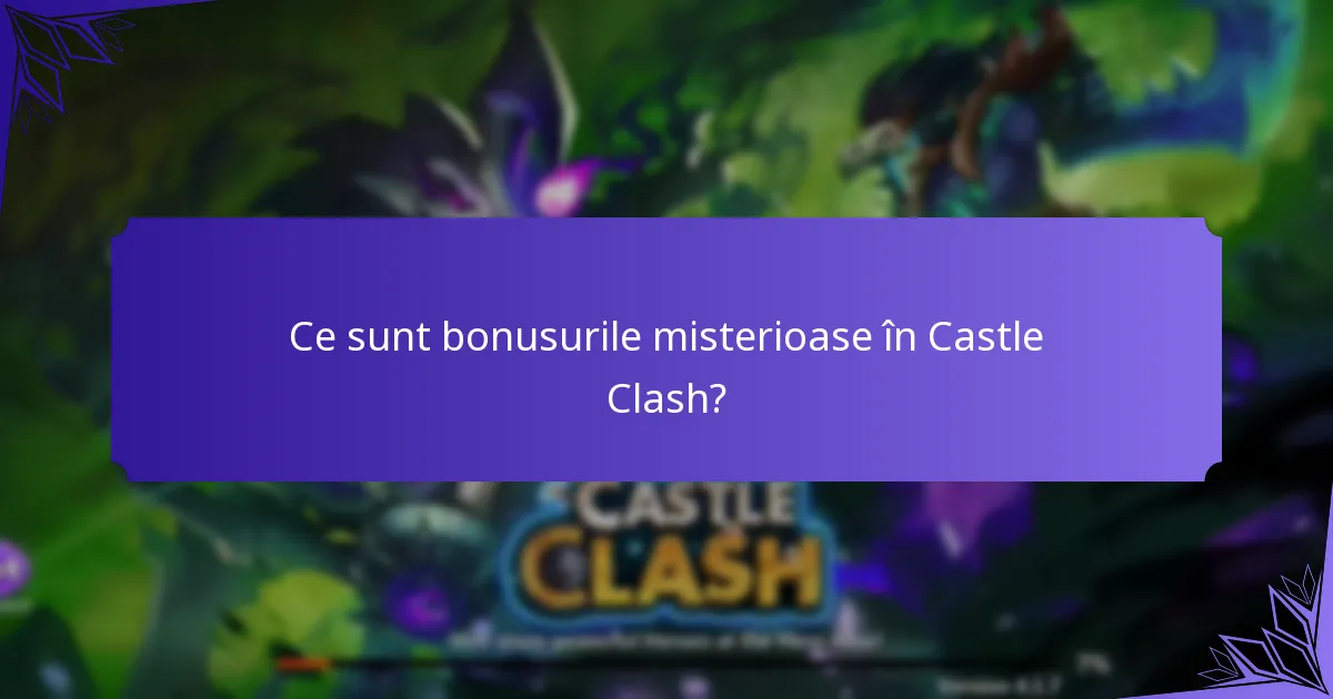 Ce sunt recompensele surpriză în Castle Clash?