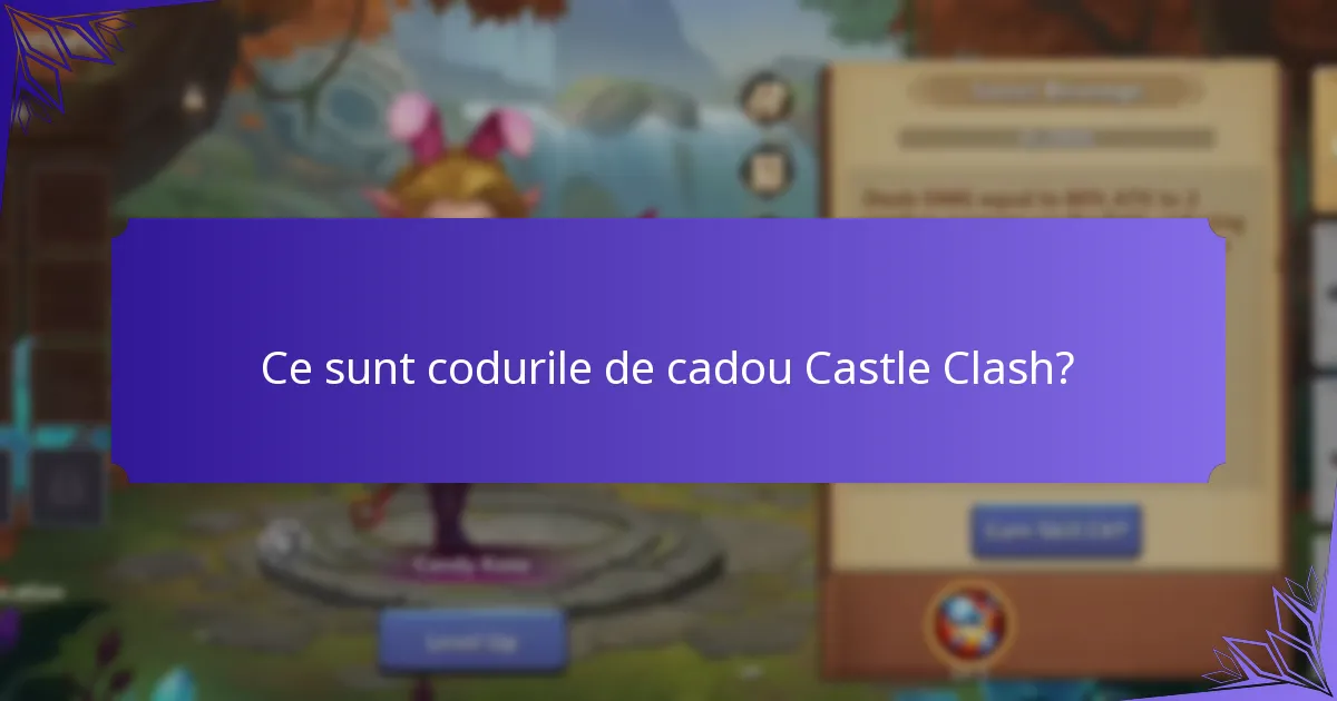 Ce recompense pot obține din codurile de cadou Castle Clash?